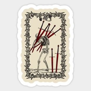 Seven of Swords Sticker